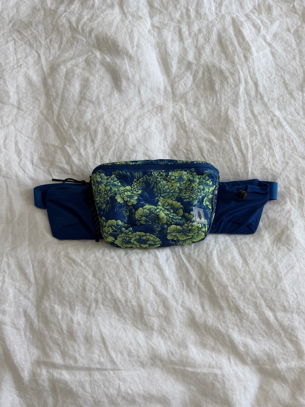 NWT Free People Blue & Green Floral Fanny Belt Pack Bag
